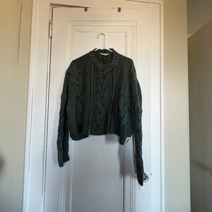 Women’s free people thick cotton cable knit sweater